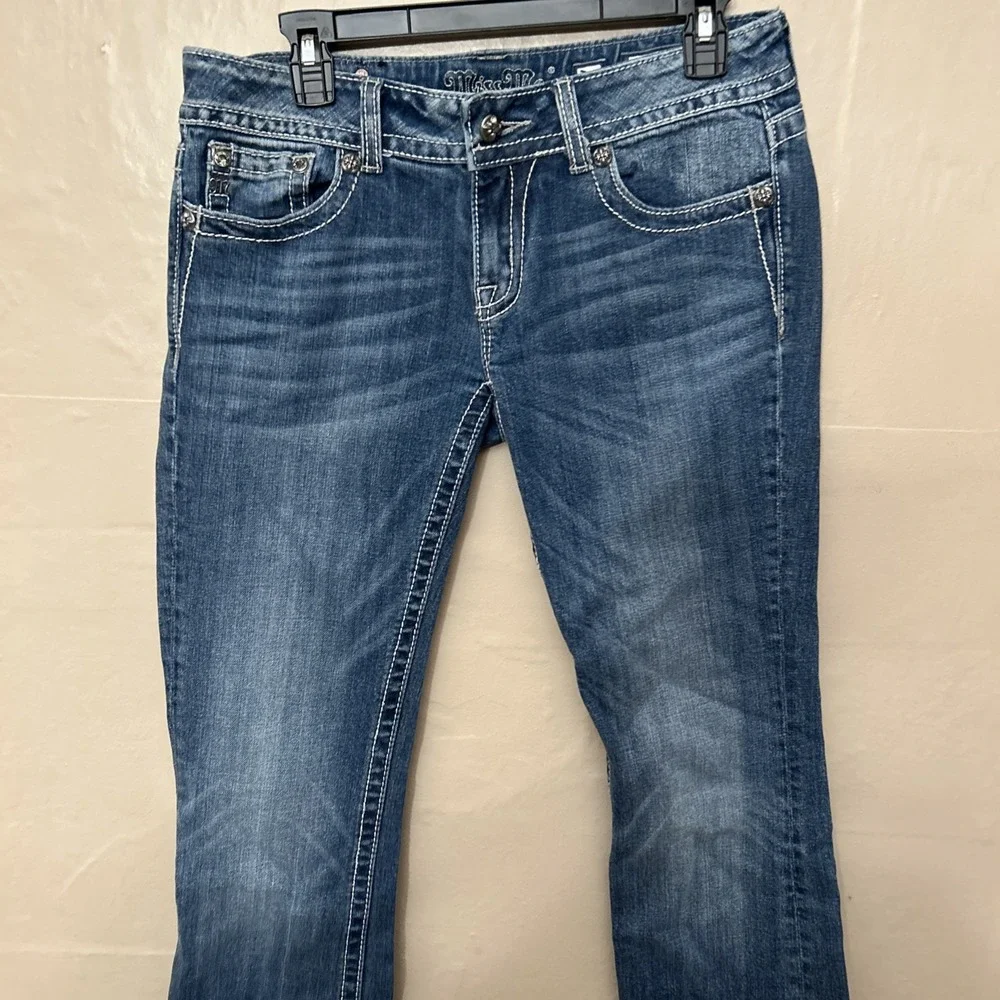 Miss Me Blue Boot Cut Jeans - Picture 4 of 5